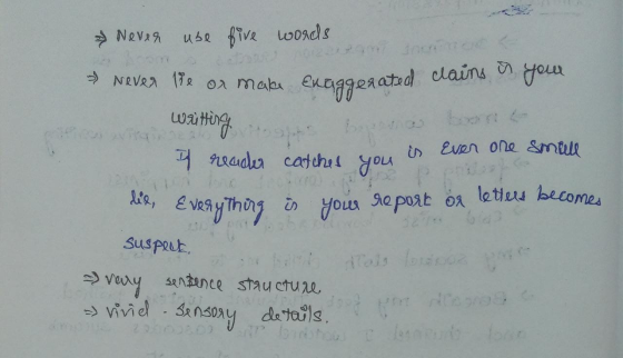 Never use five words » Never lie or make Engggerated clains in your waiting by I reader catches you is even one small lie, Ev