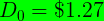 Do = $1.27