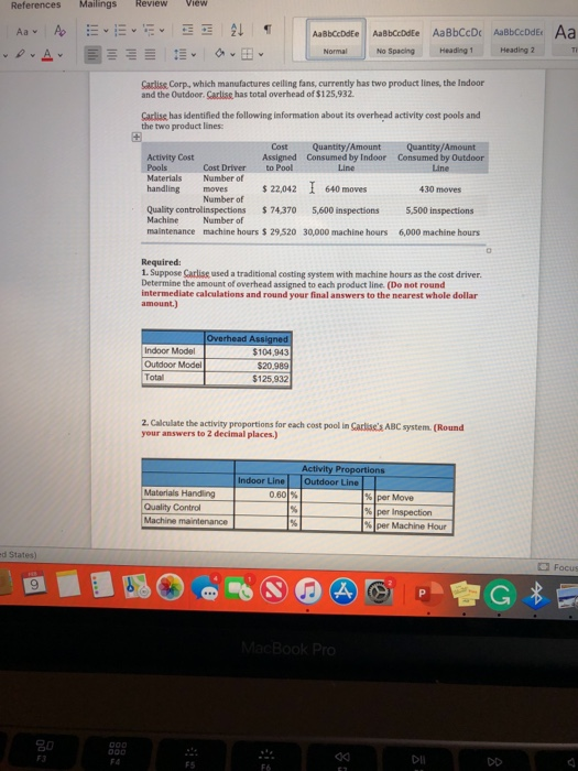 Review References Mailings Aa AOE View E 211 AaBbccde AaBbccde AaBbCcDc AaBb CcDdEx Aa Heading 1 Heading 2 T No Spacing Carli