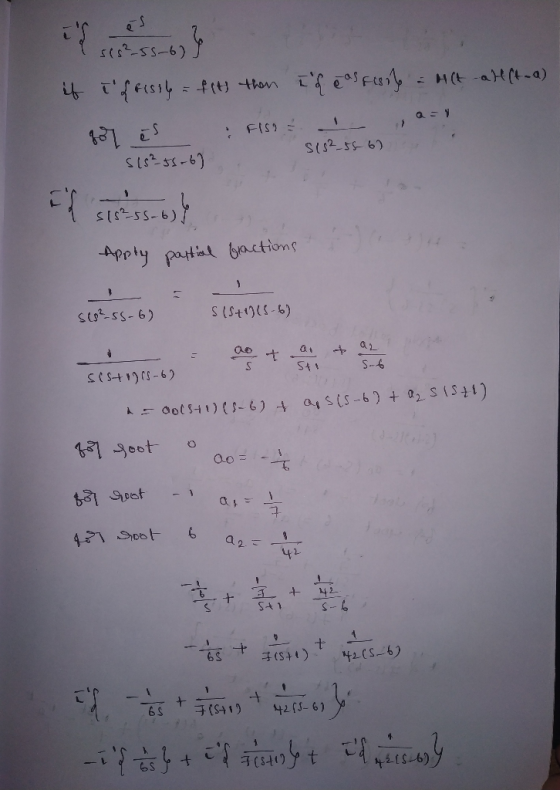 ssos if i ffistle = f(t) then zor es FISI S (5²-56-6] I f e as fisil = (t al(t-a) , a=1 S152_566) If stress-b)} Apply partial