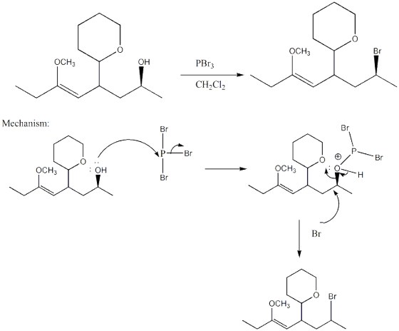 By OCH3 он PBr3 OCH3 CH2Cl2 Mechanism Br PBr OCH3 OCH3 Br O Br OCH3