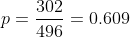 302 PE06 = 0.609