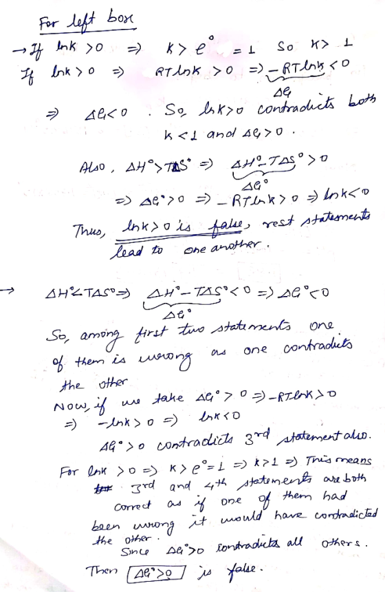 - For left bose If link to ) k>e at so k> 1 If link >o =) Rt lock >0 ) – RT lay To 4ę acco . So, lokyo contradicts both se k