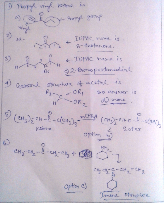 Ropy viny vetne in Aopy 2tp IUPAC mame is 3-theptanone. d - IUPAC nams is H 92-6xomo pentneckink henesa struchure acata s -
