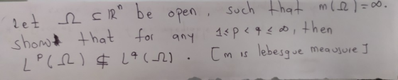 net & SIR be open shown that for any LP62) ¢ La (20. such that miel=0. 15p<q{o, then [m is lebesque measure I