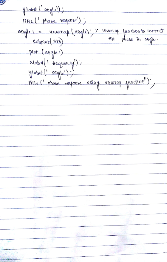 function to (orred 5 470 angle〉,.. unum at ne phase in aoqlu lot Caglei LLOn lHH« ( pbase response ostowauoction