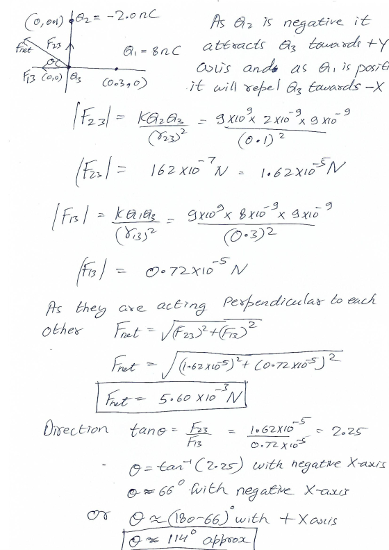 O, Dol as negative it 2-3 2 3 2 2 7 62X0 3 they ave acg Pespendiculas to each other Fet het (1-62 XuD ??? 5.60X10 // 73 stan-(2-2s) with negati e Xaxis