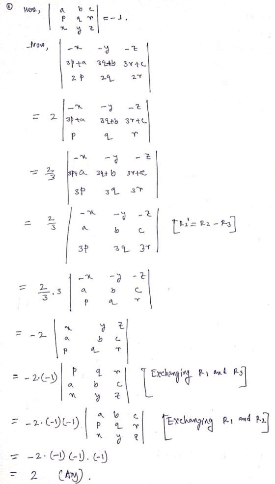 0 Here, a P be qin Now, -2 3 pta 39th 3rtel 2 + 29 2Y - -Z 10 2 apta 39th arte Р q r - Z -9 2/2 3pt a 34+ b 3P 39 3Y+C -n - y