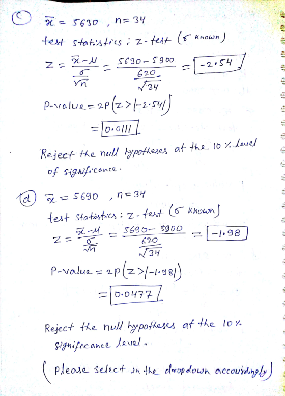known 30- 620 0.0111 nul, rypotheses at tho- lo%.le4Q1 620 ,34 «М Reject the null hypotheus af the loy. ^igniftcanee laual. Please select ょn the der opdowh accound.