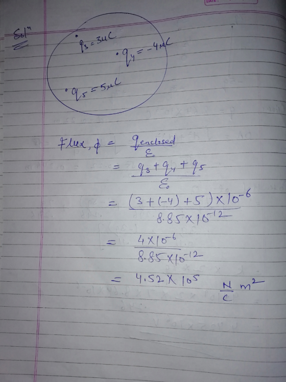 13 Five Charges Q1 1uc Q2 2 UC Q3 3 HC Q4 4 Q5 5uC Are 
