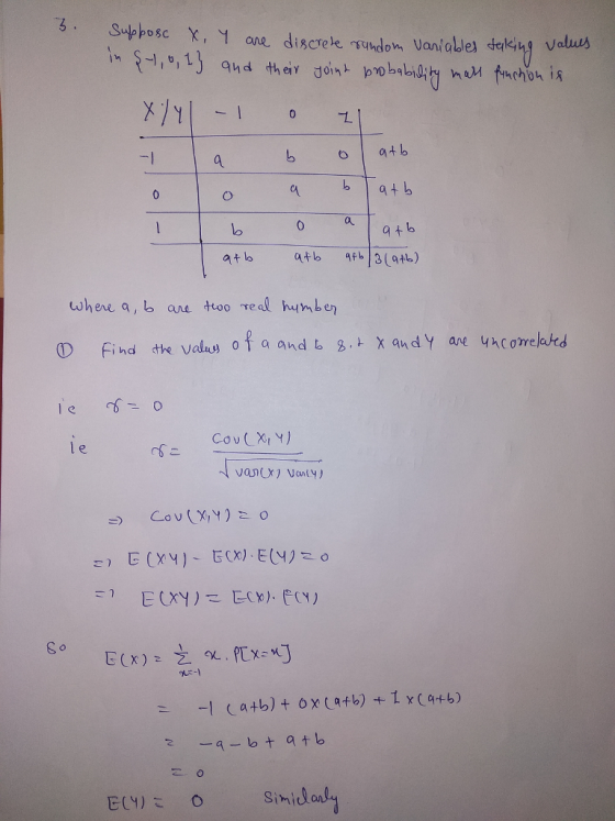 b at b abat a + b a. lo Cov (X,Y) 。