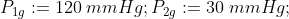 P_{1g}:=120\; mmHg; P_{2g}:=30\; mmHg;