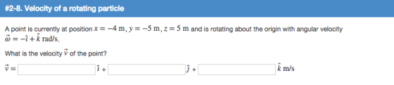 #2-8. Velocity of a rotating particle A point is c