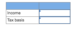 Income Tax basis
