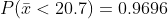 Pli < 20.7) = 0.9696