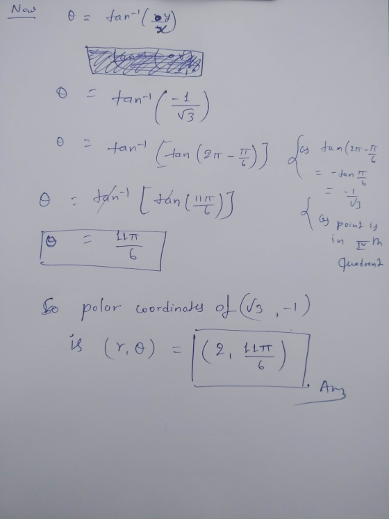 Now o = tann tan-(oy = tant ( - 1 / 3 alt 0 = fant (ton (2-3)) for too (or o = tant [tán (7)] = -tan I 1977 = U3 e ILT 6 poi