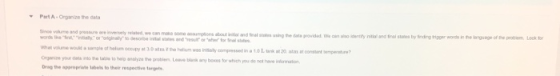 - Part A. Organize the data V alehe Or you to Drwg the pro b e to the 30mm wspinato the Lo bow or which you c section 20 m a