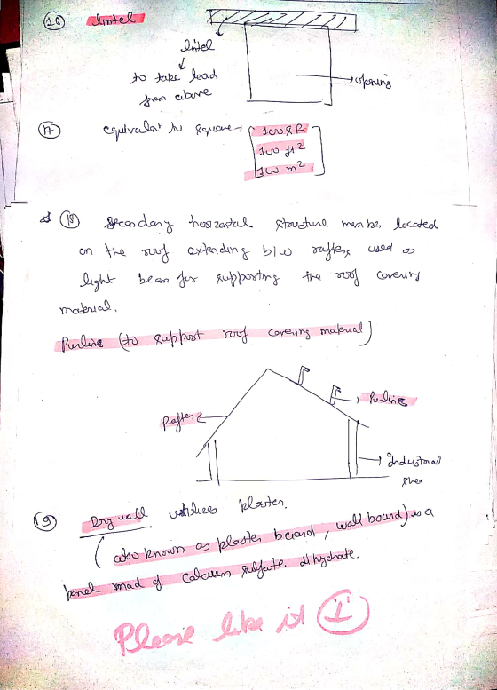 hintel re 174 litel ✓ to take load opening from abure It equivalent to square SNIR suo ft 2 low me fecondary housental struct