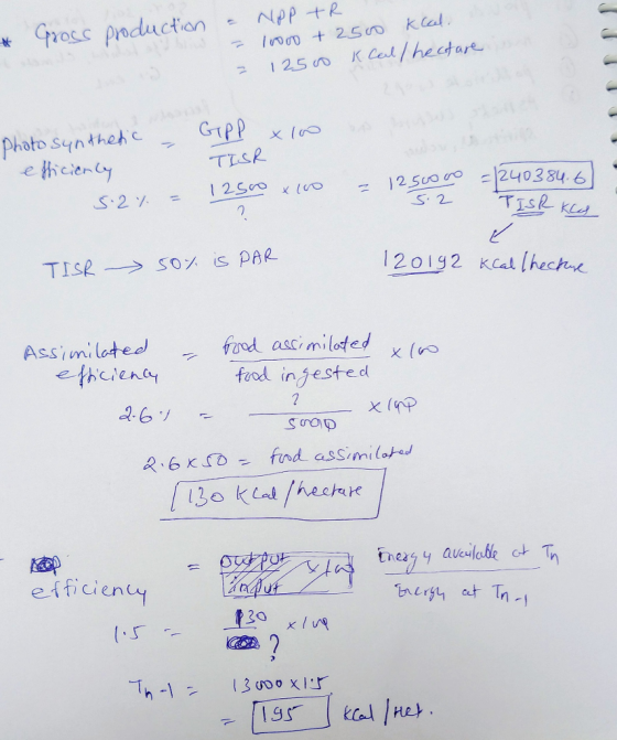 125 K Ced hecdare TISP 120192 kcal lhech Assimilateo ethciena fard injested srap eificient nu -f