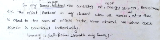 Achve noof n a Resisan ek, The effect botted ín an ela ment wen all once#xat a time- sal tot Souce Comiderad indioidlua act the Sum of effecte in -te ame element en cohen cach