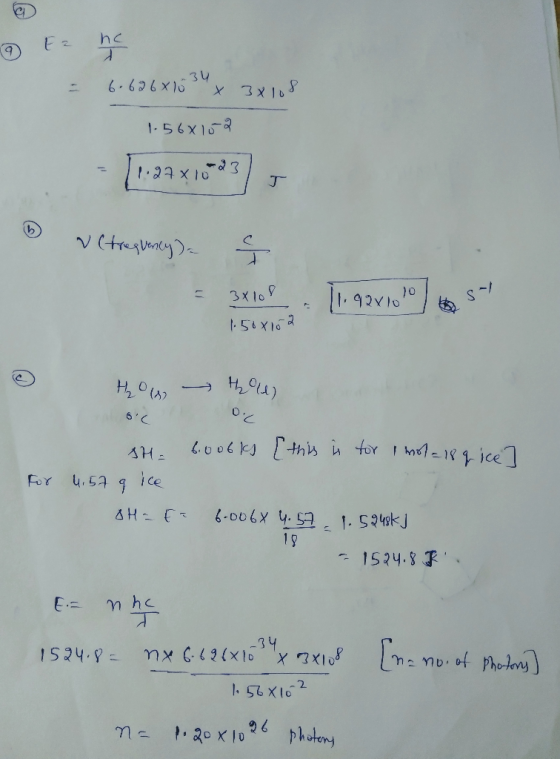 9 En = 6696x15347 3x108 1.568152 - 11.27x1023/ & actrequency). I = 3x109 11.9231010) 6 5 1.568152 Holy - thold) o. c o. SH. 6