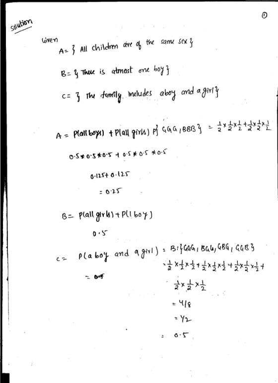 io ive) A- 1 All childrm (e e same sex Thur is atmast me hoy } 025 a bo4 an