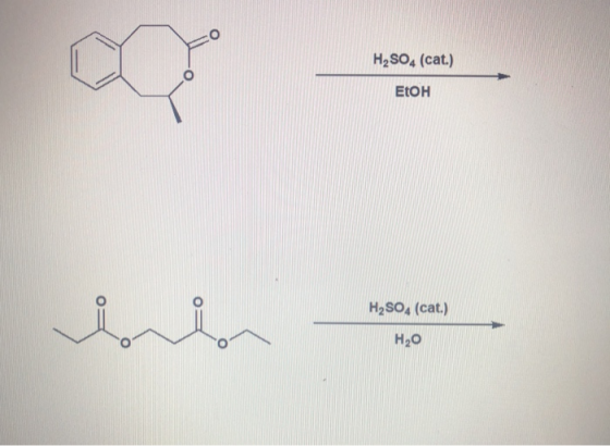 H2SO4 (cat.) EtOH H2SO4 (cat.) H2O