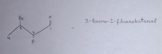 3- Bromo-2-fluorobutanal