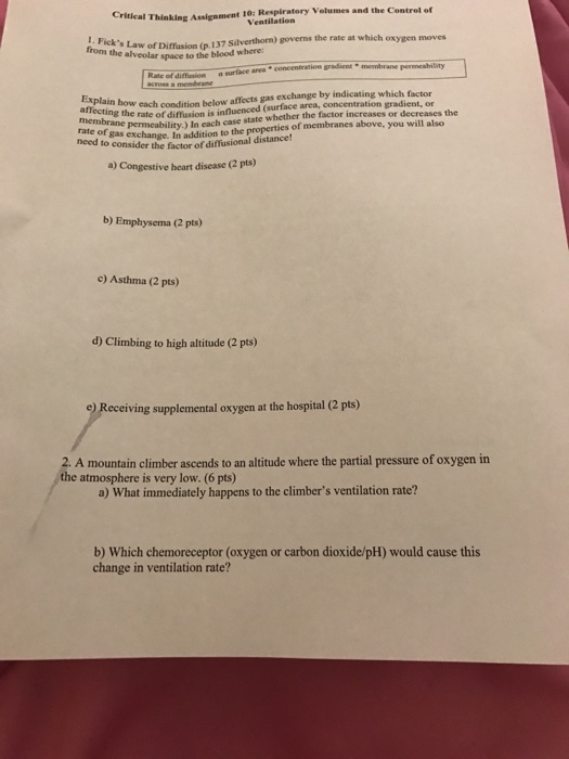 Fick's Law of diffusion (p. 137 Silverthorm) gover