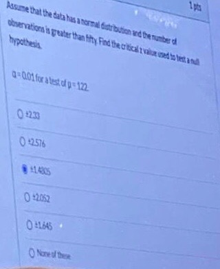 Assume that the data as atribution des Observations in greater than fifty Find teacher and hypothesis Q=0.01 for test122 0223