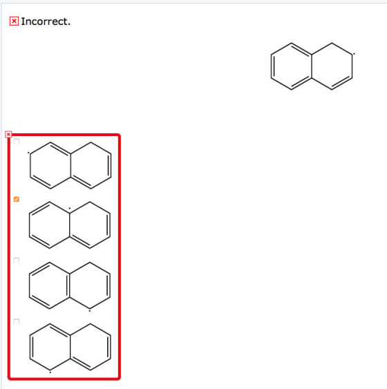 Incorrect.