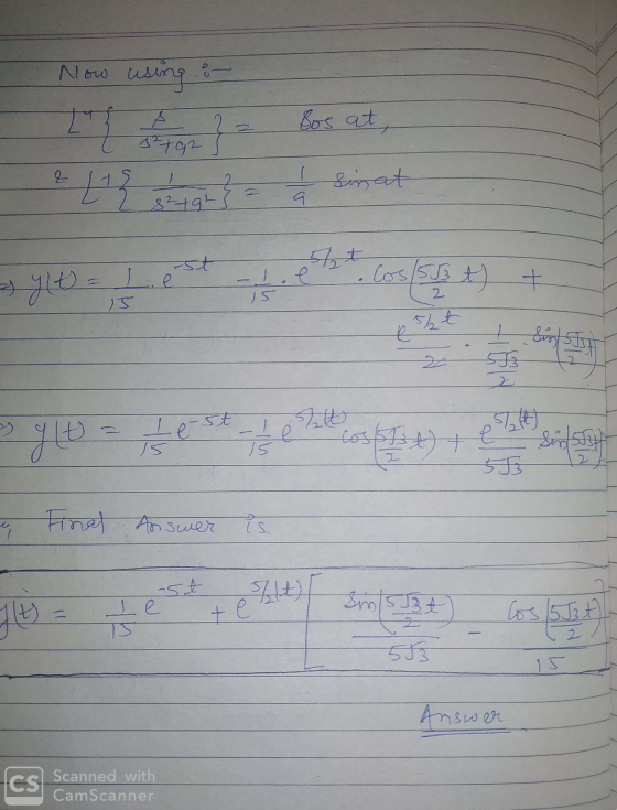 Now using : Bos at E 32792 } Sinat 824925 a e Cos/53 t) + sylt - Le J 15 2 5%t é 53 y lt I est le 15 15 Los 1) 57. e 5 5 Site
