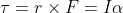 T=rXF=la