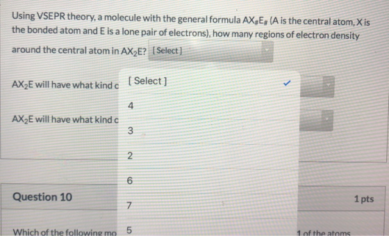 Using Vsepr Theory A Molecule With The General Formula Ax E A Is