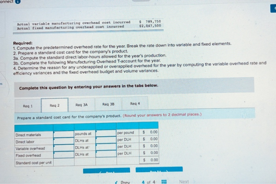 Actual variable manufacturing overhead cost incurred Actual fixed manufacturing overhead cont incurred $ 789,750 $2.047,500 R