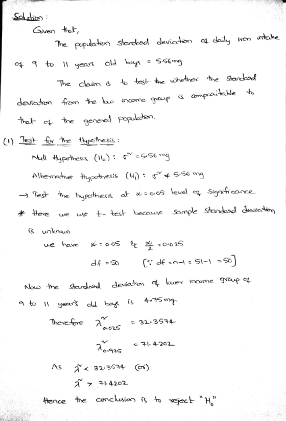 Gven tat o4 1 to l yeas old bes S56mg deviechon fom the inome guf that ct the gene compos o.cらlevel 엌 sign feaYe we use ttest bemple standaol deuteten uknoun 2. lau ncome ko the sadod deia atoll yea字old boys grap 얼 = 32-3574- > 4202 tence the conckusion H