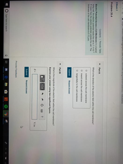 Week 2 Problem 20.4 What is the