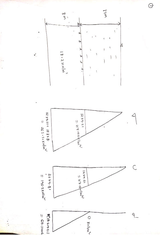 C 12m To kalen 12 X9.31 129.31 117--2 KN = 117.chela 8m 18.2.ICNIM 129.81+ 18:28 - 263.32 kN/m 20X9.81 = 1962 kNlm (181-9,87)