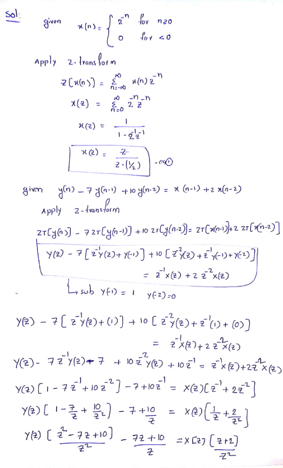 Sol iven n:·内 2((2) 빱 Appy 2-tvans-form 구근, y(2)中子 -to2 y@.) +102. 군,x(ZD+2a_ X (*) -1 근·군2 군