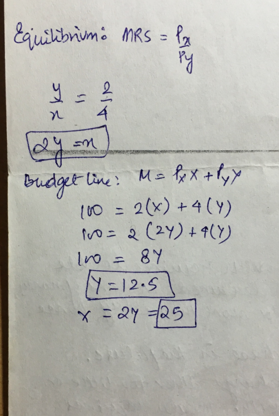 y1 et in 2(x) +4 (y)