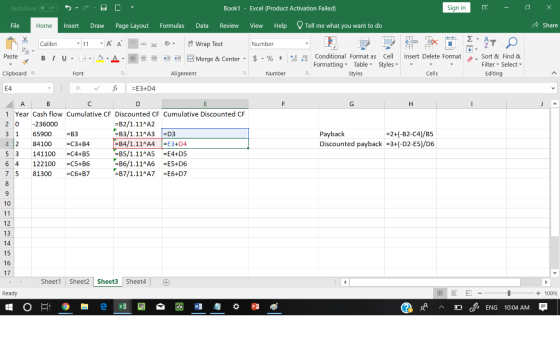 AutoSave Book1 Excel (Product Activation Failed) Sign in 圧 - File Home Insert Draw Page Layout Formulas Data Review View Help