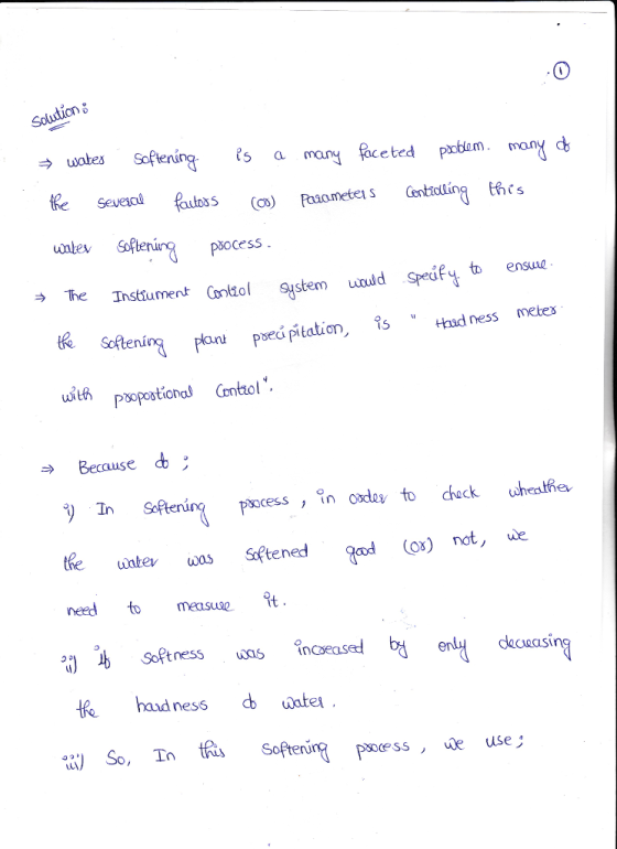untev teng pocess > The Tnstumentonol System uudld Sed Softening plan! poeá pitation, s Hhad ness metes uỷtA Poopootiorol Control Because In pocess , inosdo to check uheathe the watev wasSftened (x) not, de need to me t e hadness uateu