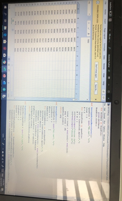 Autobeve We Abdullah Fadhel AF - O X Presentation Presentation Side Side File Review View Help Home insert Page Layout Formul