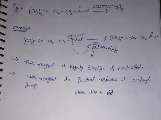 = 24 CH) CH-CH, CH - CA hệ 557, mechanism (CH3 -CH=CH-CHE (CH₂) =CH-CH=CH-C-H 4* Al [OCCcm)] - This reagent is highly specifi