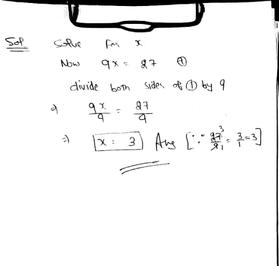 divide bom sides by 9 VI す,す 3