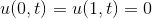 (0,t) = u(1,t) = 0