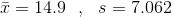 T = 14.9, S = 7.062