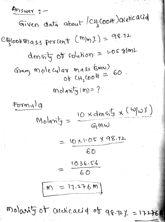 data about cH CooH)acetic acid Give Gimw 60 - 60