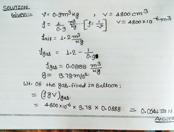 SOLUTION Giveni V = 0.gmakg , v= 4800 cm 3 $= ca o [= no] V= 4800x10 tomu Lais = to 2 miliona Igas = 12- ,0 Igas = 0.0988 ms