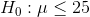 o : μ-25